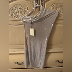 Sundown One-Shoulder Bodycon Dress in Taupe